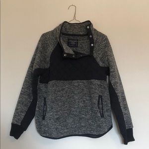 Abercrombie Asymmetrical Snap Up Fleece